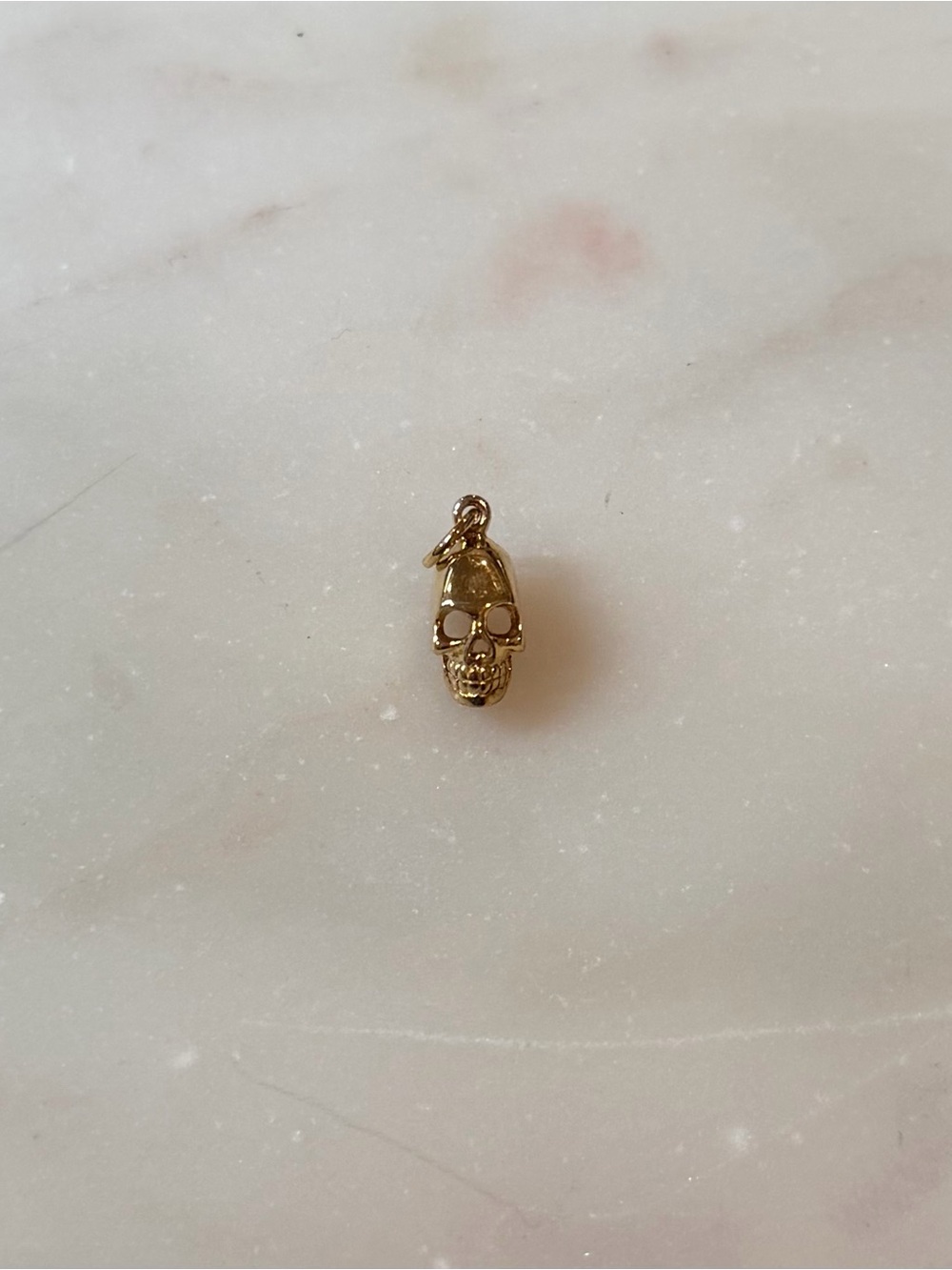 Gold Filled Mini Skull Charm Pendant